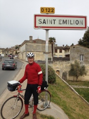 Me modelling a lycra alternative - Rapha tailored plus fours and waterproof jacket. A new career beckons....