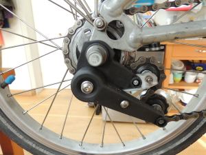 There's not room to fit a sprocket with more than 20 teeth, and you can only get that one in a flat version
