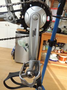 The Sturmey Archer FCS crank - cheap, ugly and no way to change the chainring